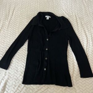 White House Black Market button up sweater